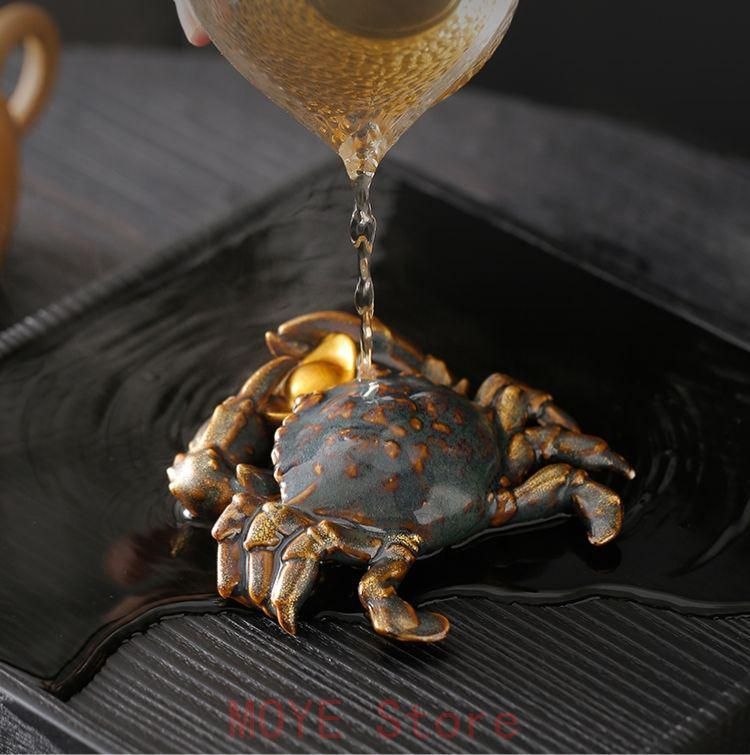 茶道具 香道具 蓋置 置物 カニ 陶磁器 装飾品 現代工芸品美術品 置物