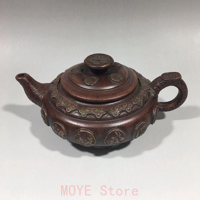 宜興 紫砂壷 十二支の壷 急須 茶道具 煎茶道具gy 1216