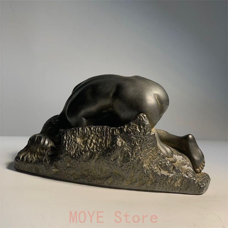 石像 彫刻 書道具 文房具 工芸品 美術品 置物gy1216 - メルカリ