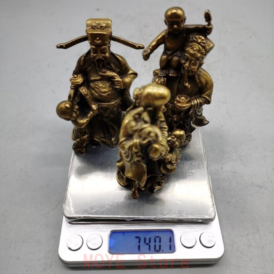 銅器 銅製品 鎮宅辟邪 開運風水 招財 福禄寿三つ星 置物 工芸品 装飾