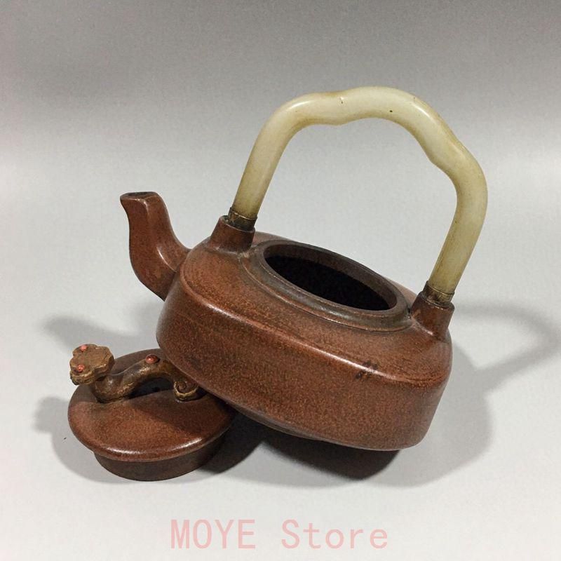 中国 宜興 紫砂壷 如意玉提梁壷gy1216 - メルカリ