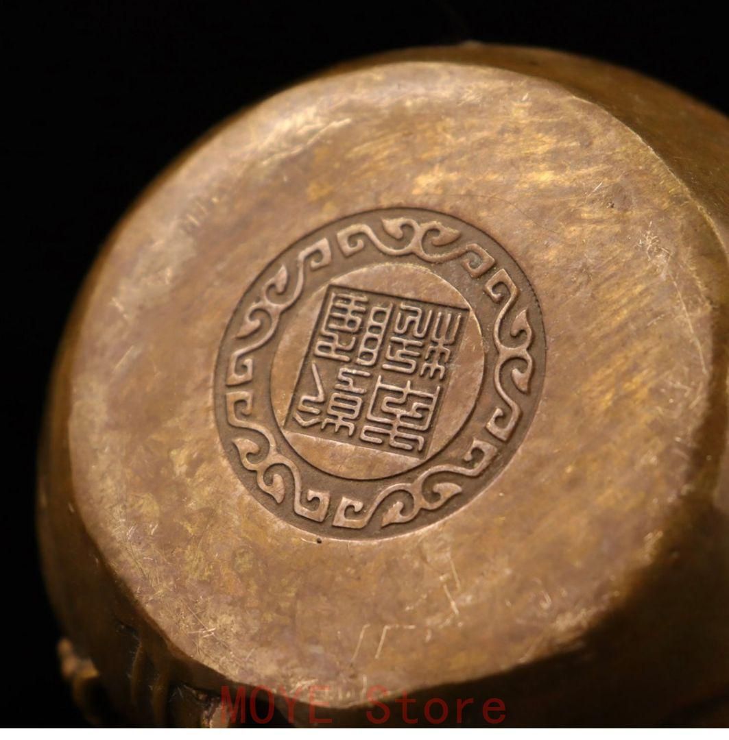 弥勒仏 置物 銅製 工芸品 美術品 置物gy1216 - メルカリ