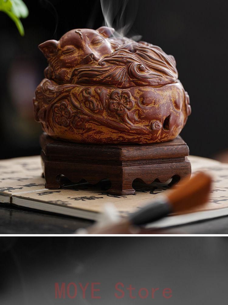 九尾キツネの 香炉 陶磁器 装飾品 現芸品 美術品 置物gy1216 - メルカリ