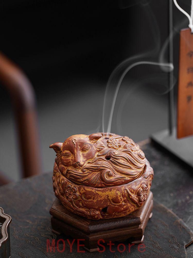 九尾キツネの 香炉 陶磁器 装飾品 現芸品 美術品 置物gy1216 - メルカリ