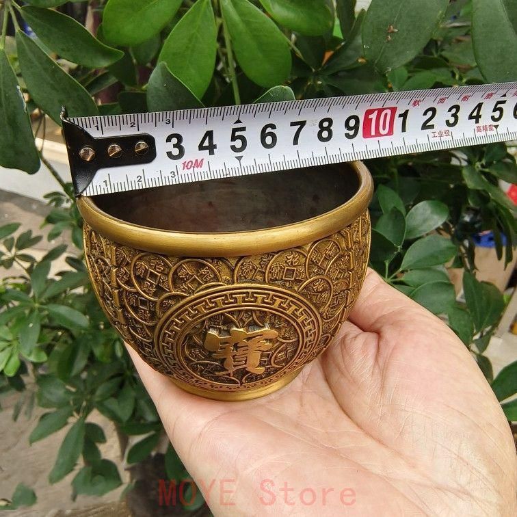 銅 細工 銅壺 聚宝盆 装飾品 現代工芸品美術品 置物gy1216 - メルカリ