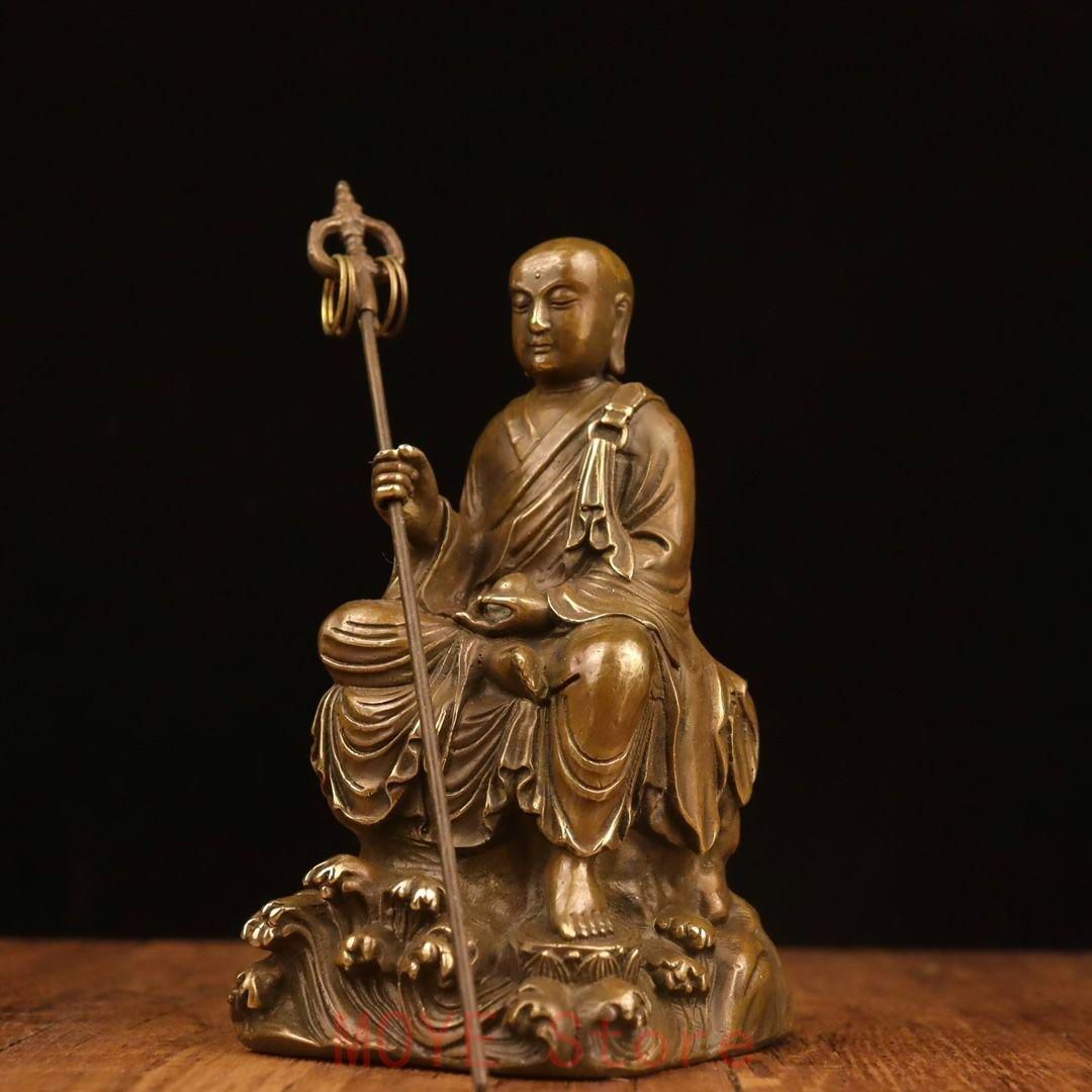 銅製　仏像 細かい彫刻 地蔵 菩薩 観音 銅製 仏像 彫刻 置物 開運 風水 鎮宅辟邪gy1216 - メルカリ