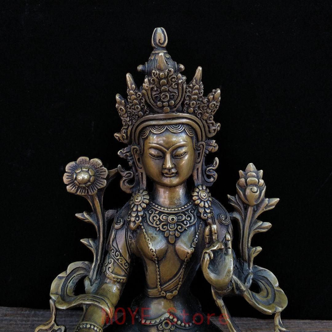 仏教美術 観音様仏像 銅製 仏教美術 観音様仏像 銅製