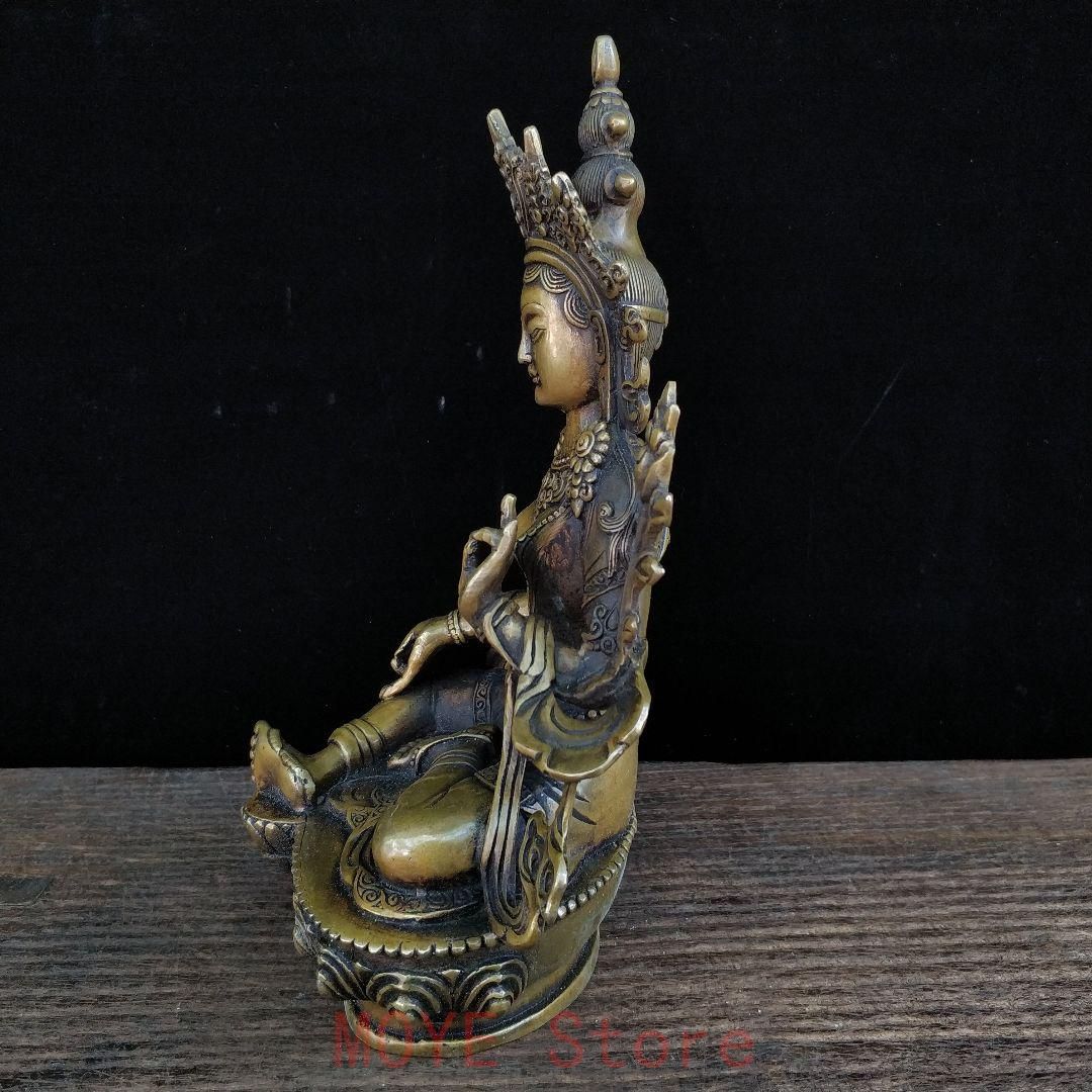 仏教美術 観音様仏像 銅製 仏教美術 観音様仏像 銅製gy1216 - メルカリ