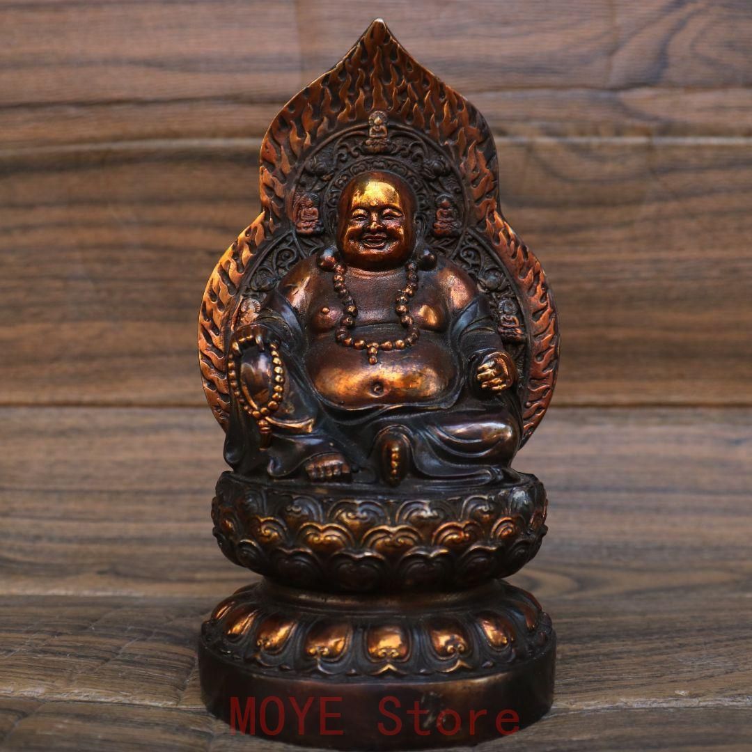 弥勒仏仏像 銅製 仏像 彫刻 置物 開運 風水gy1216 - メルカリ
