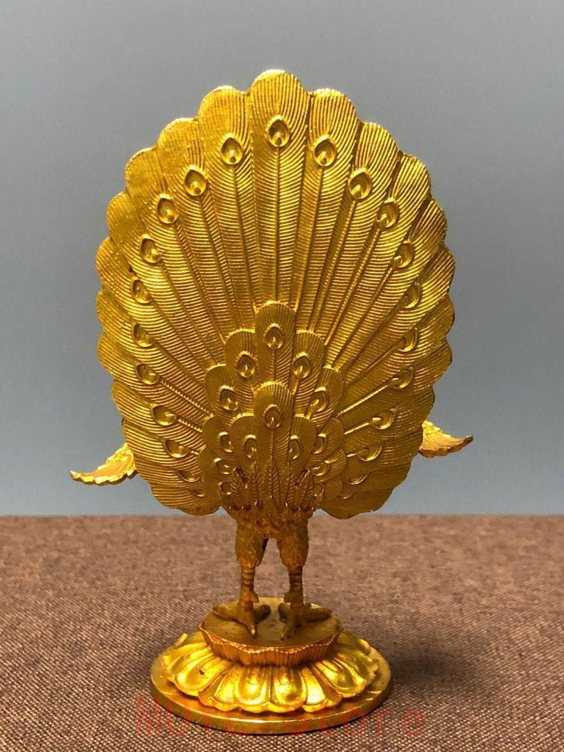 孔雀明王仏像 置物gy 1216