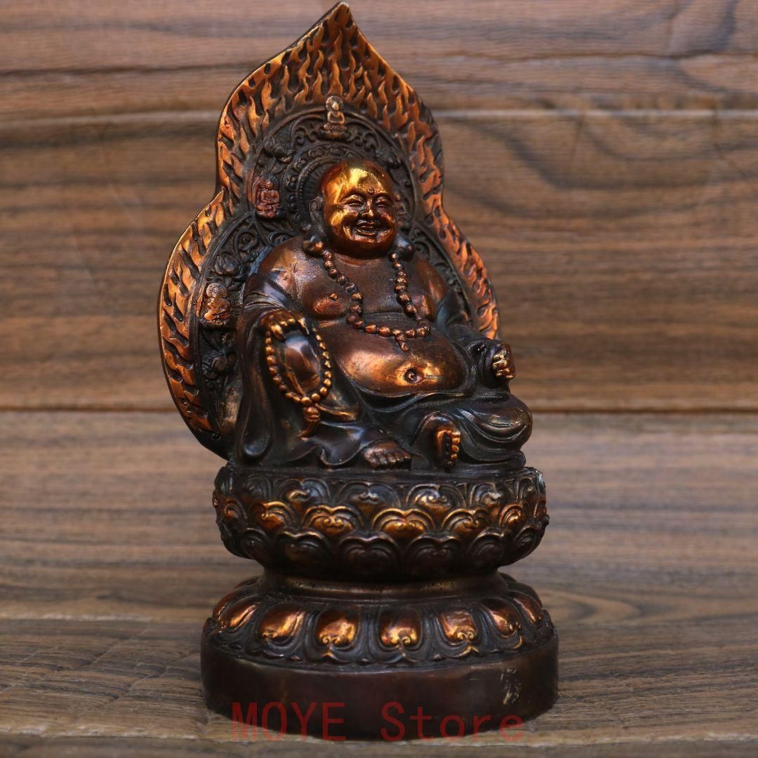 弥勒仏仏像 銅製 仏像 彫刻 置物 開運 風水gy1216 - メルカリ
