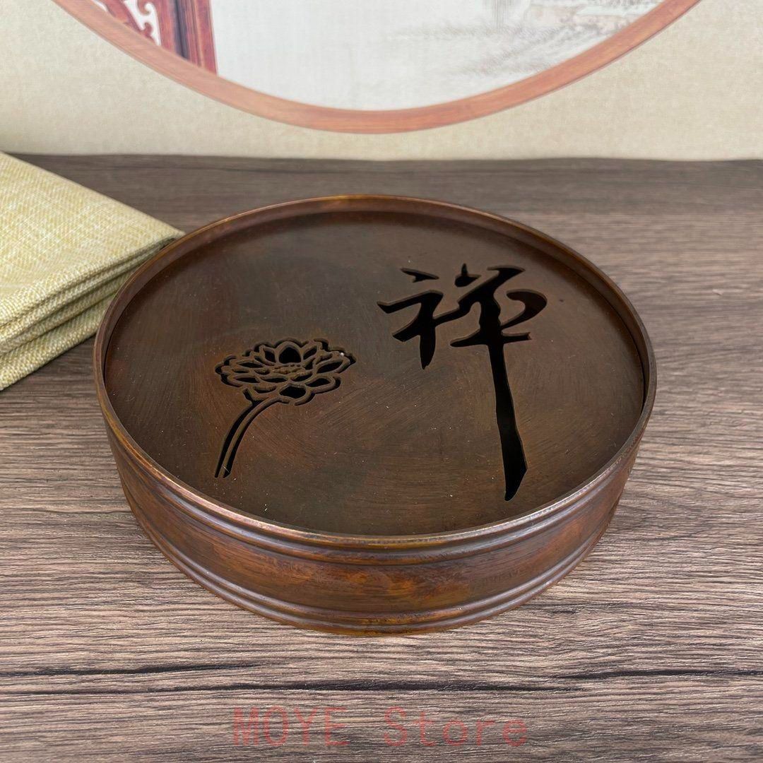 銅 細工 茶道具 禅意茶皿 置物gy 1216