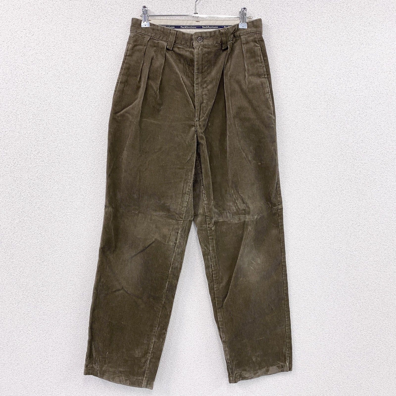 古着 90 s POLO CORDS ラルフローレン コーデュロイパンツ ヴィンテージ 茶 ブラウン
