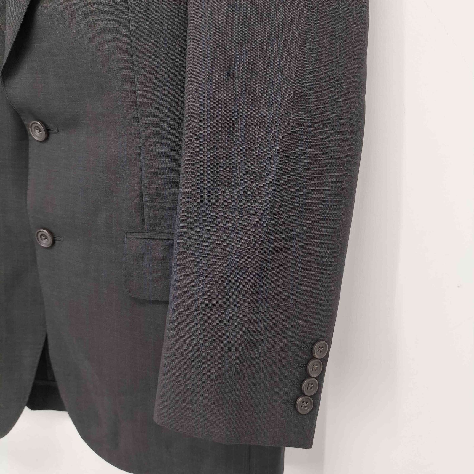 バーバリーロンドン BURBERRY LONDON モヘヤ混 チェック柄 2B