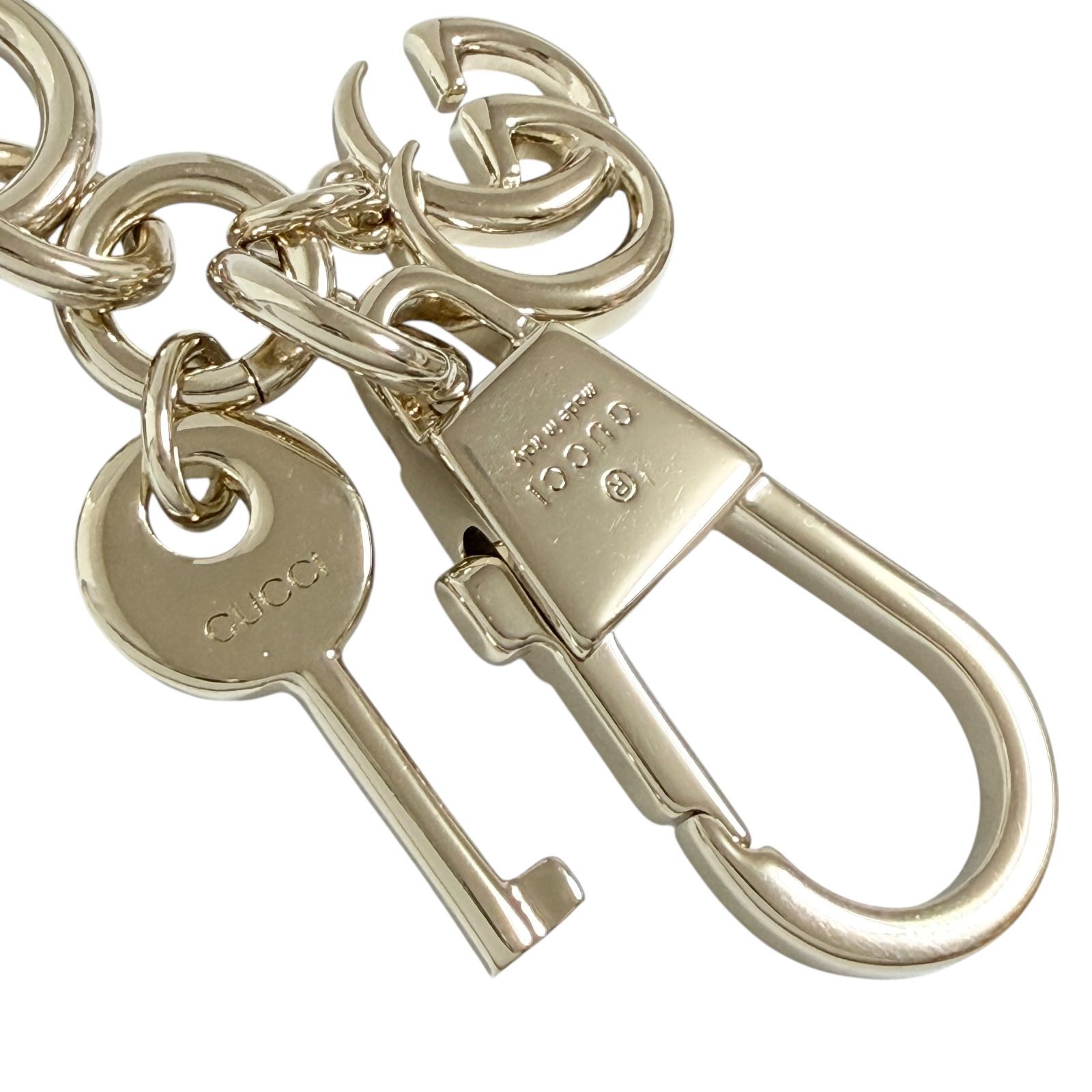 グッチ レディース キーホルダー キーリング チャーム ハートシェイプ 定価7万