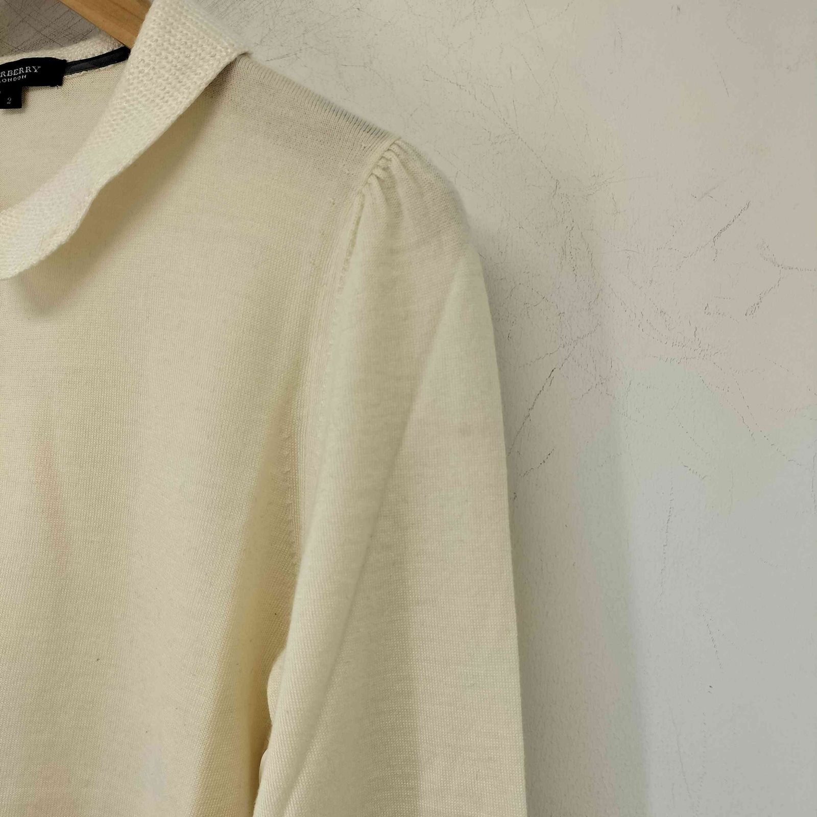 ▪️BURBERRY LONDON カシミヤ混　ニットセーター　ロゴ有　高級感 ▪️BURBERRY LONDON カシミヤ混 ニットセーター ロゴ有 高級感