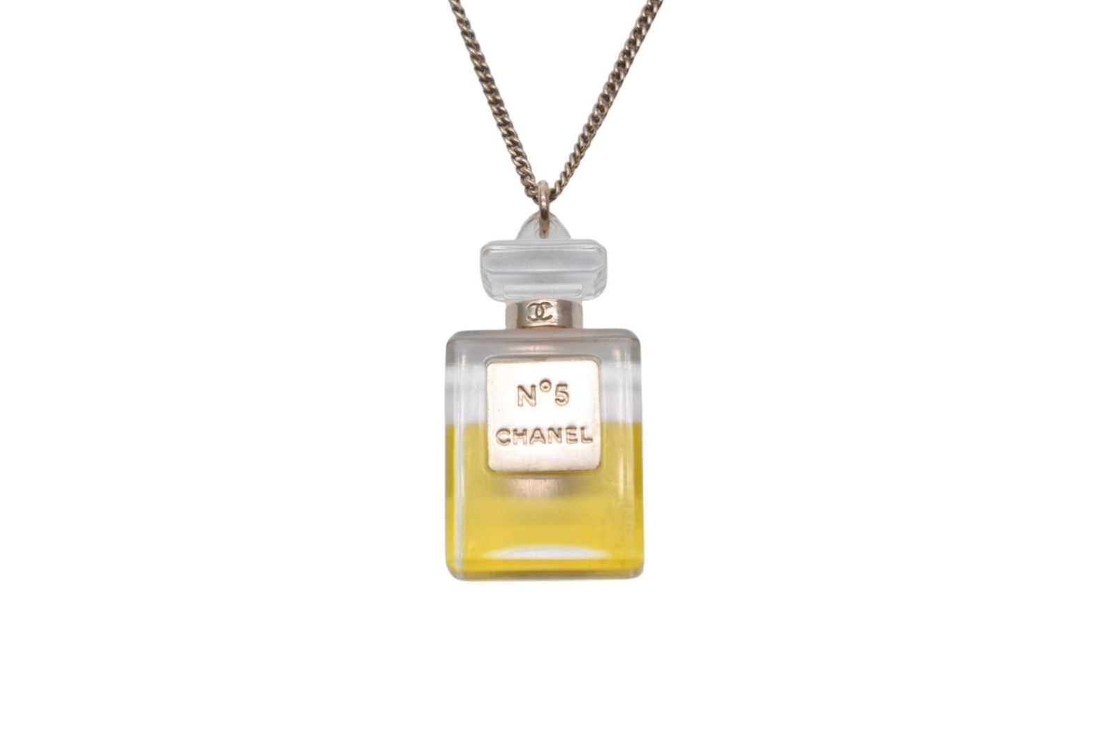 CHANEL シャネル ココマーク No.5 ボトルモチーフ ネックレス GP ゴールド金具 香水 ロゴ ジュエリー 09 A 6 g 4 c 069463