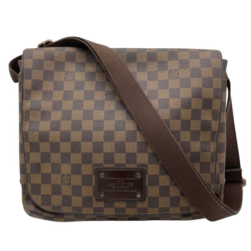 ルイ ヴィトン LOUIS VUITTON ブルックリンMM N 51211 ブラウン ダミエ エベヌ メンズ ショルダーバッグ