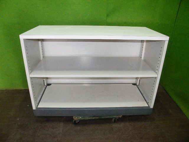 オカムラ製 スチールカウンター W120cm（キズ・汚れあり）□レジ台
