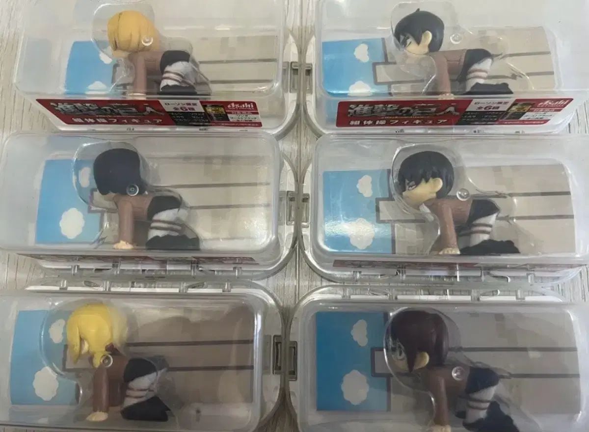 進撃の巨人 체조 フィギュア リヴァイ 配送 エレン アルミン ミカサ