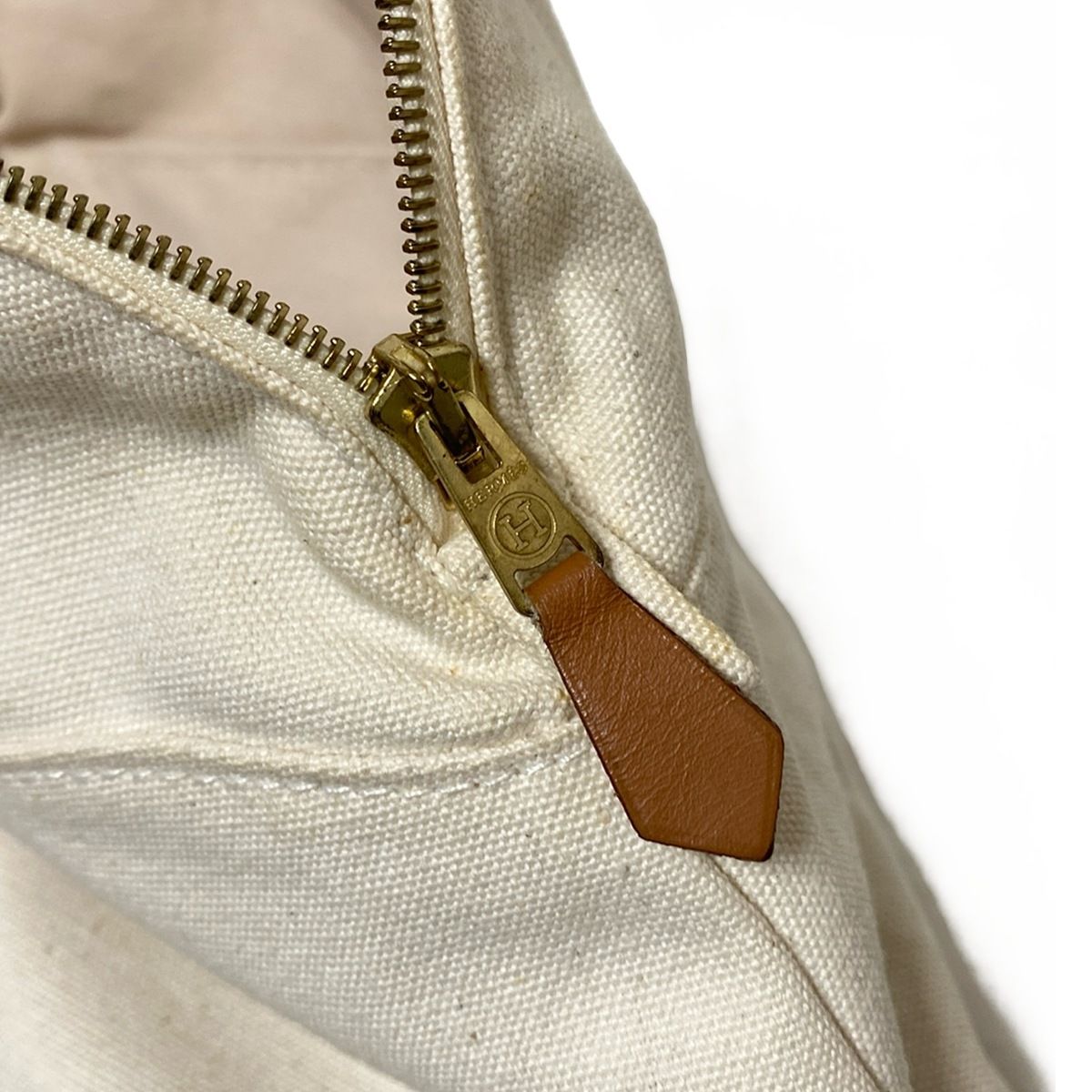  HERMES エルメス ポーチ ボリードポーチ25 アイボリー レザー ポーチ バッグ