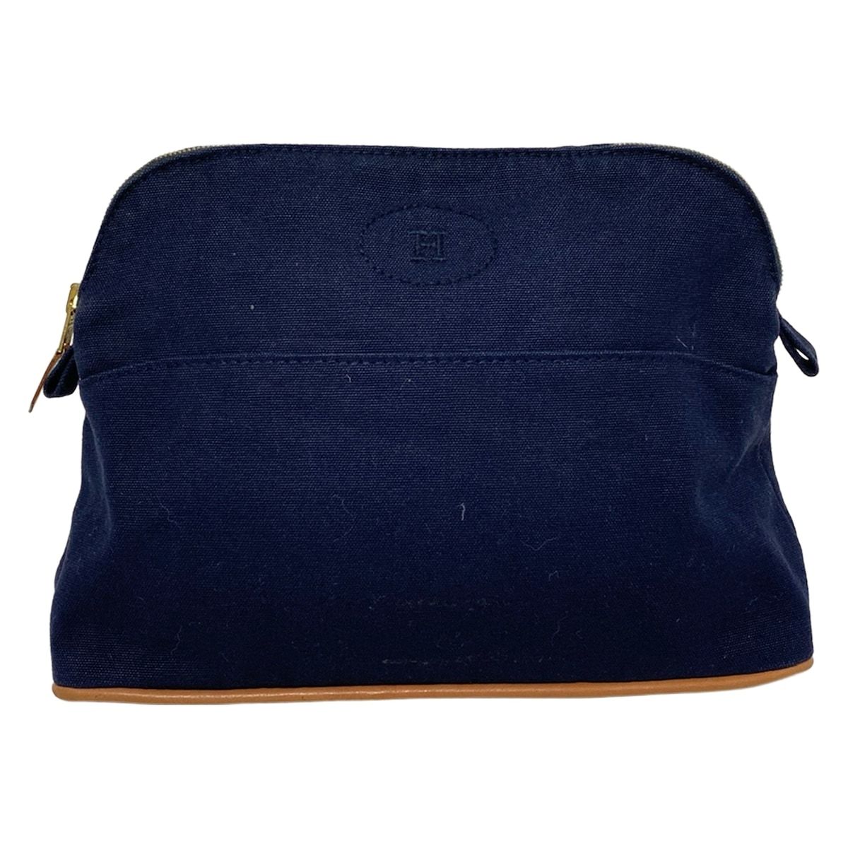 HERMES(エルメス) ポーチ ボリードポーチ25 ダークネイビー レザー
