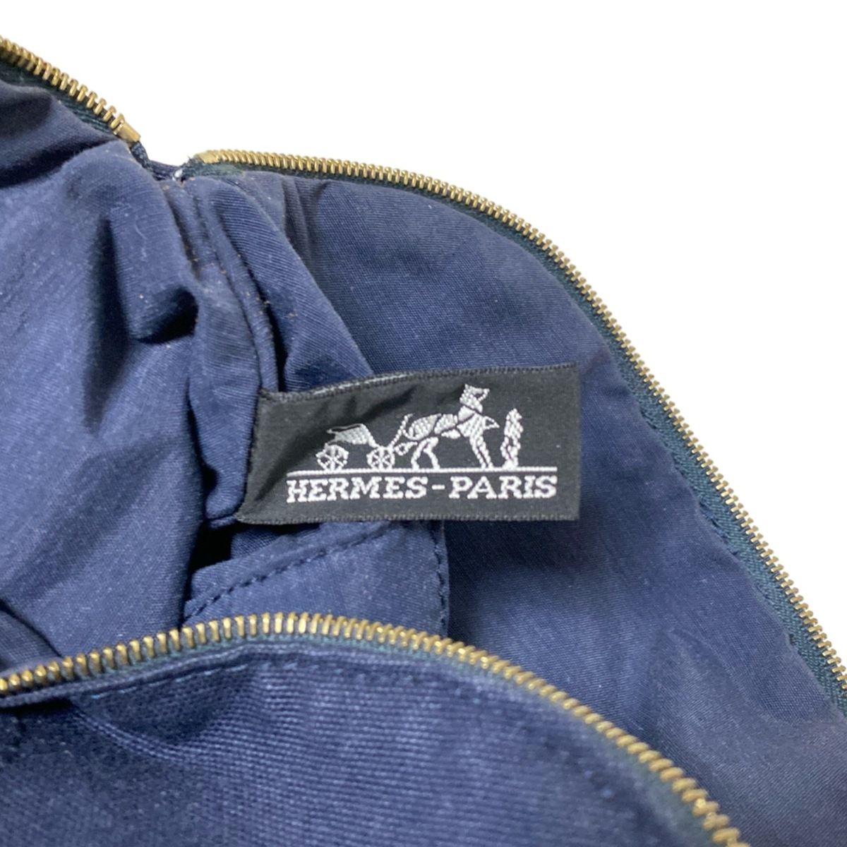 HERMES(エルメス) ポーチ ボリードポーチ25 ダークネイビー レザー