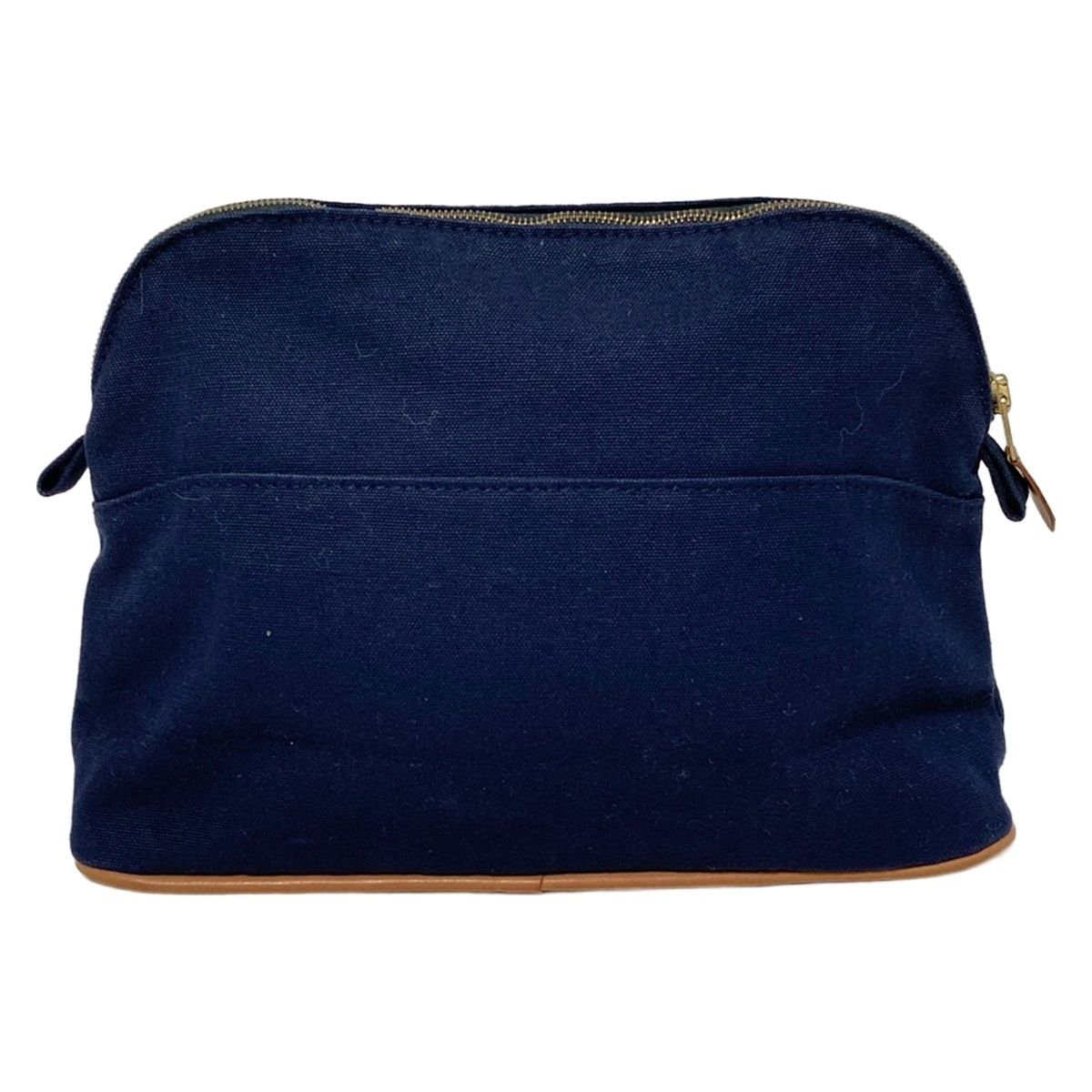 エルメス HERMES ボリードポーチ MM 25 ネイビー HERMES(エルメス) ポーチ ボリードポーチ25 ダークネイビー レザー