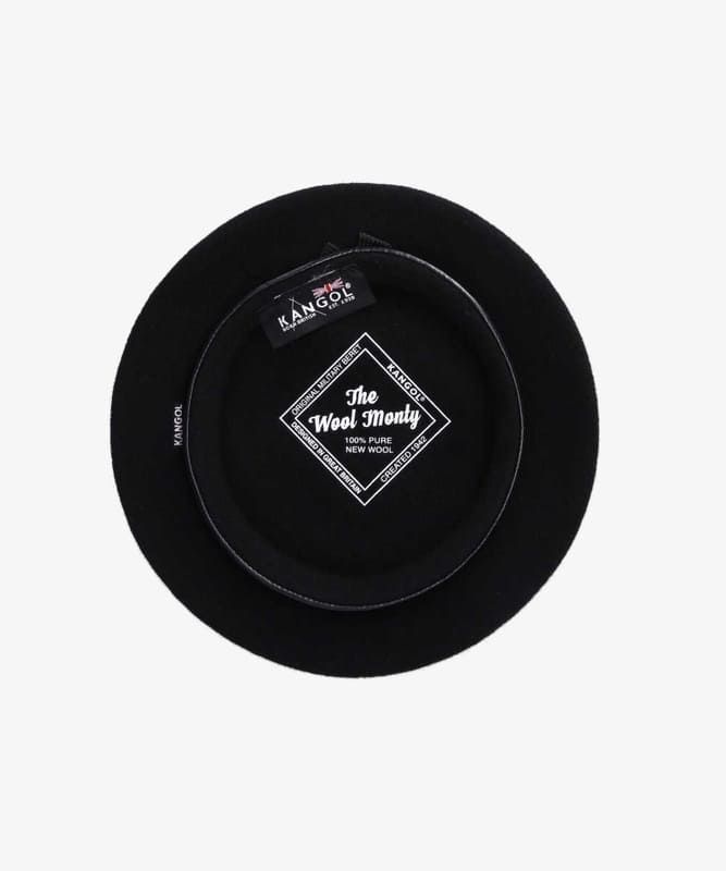 KANGOL カンゴール ベレー ベレー帽 帽子 ウール カンガルー ロゴ 刺繍 パイピング ミリタリー メンズ レディース ユニセックス 黒 ブラック