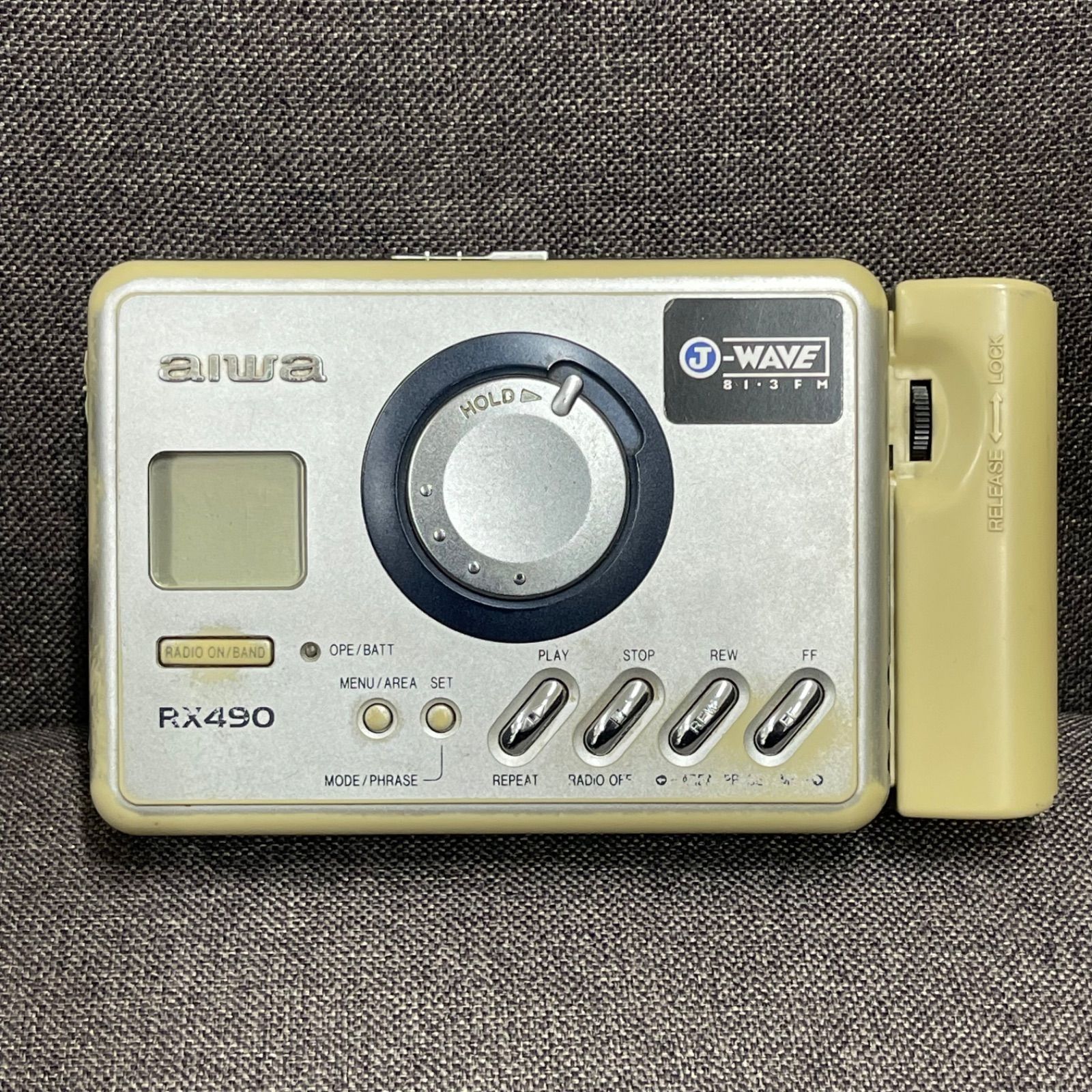 Aiwa カセットプレーヤー　ジャンク NPA】ジャンクaiwa アイワ カセットプレーヤー RX490 - メルカリ
