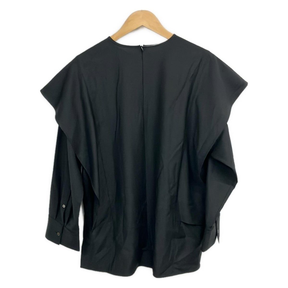 LE PHIL ルフィル チュニック サイズF レディース - 黒 クルーネック 長袖 サイドスリット