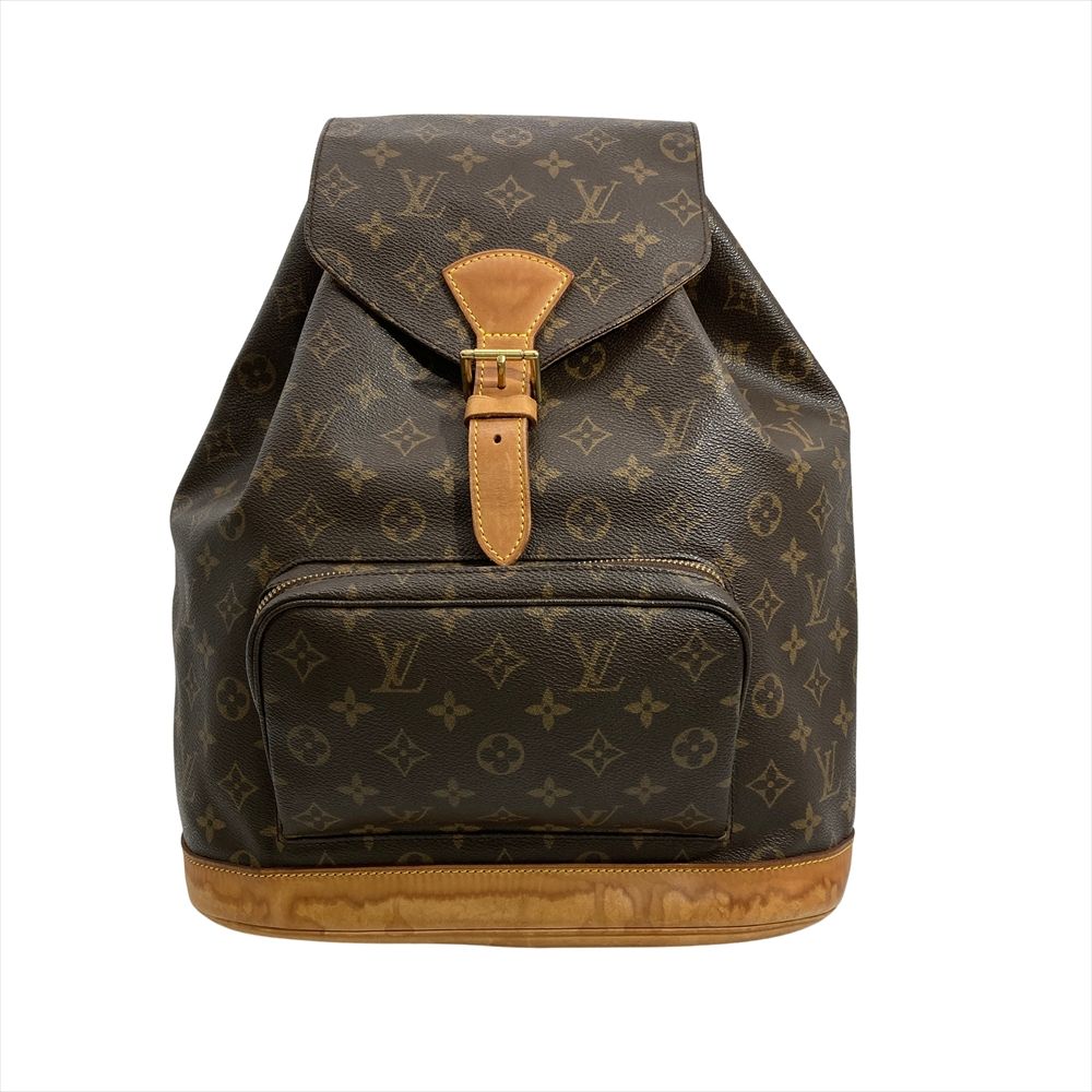 ルイヴィトン LOUIS VUITTON モンスリ GM リュック モノグラム キャンバス M 51135 ブラウン SP 1001 レディース