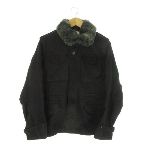 リーバイス Levi s M 65 ミリタリー ジャケット ファー エポレット 黒 ブラック AO 10 GY 18