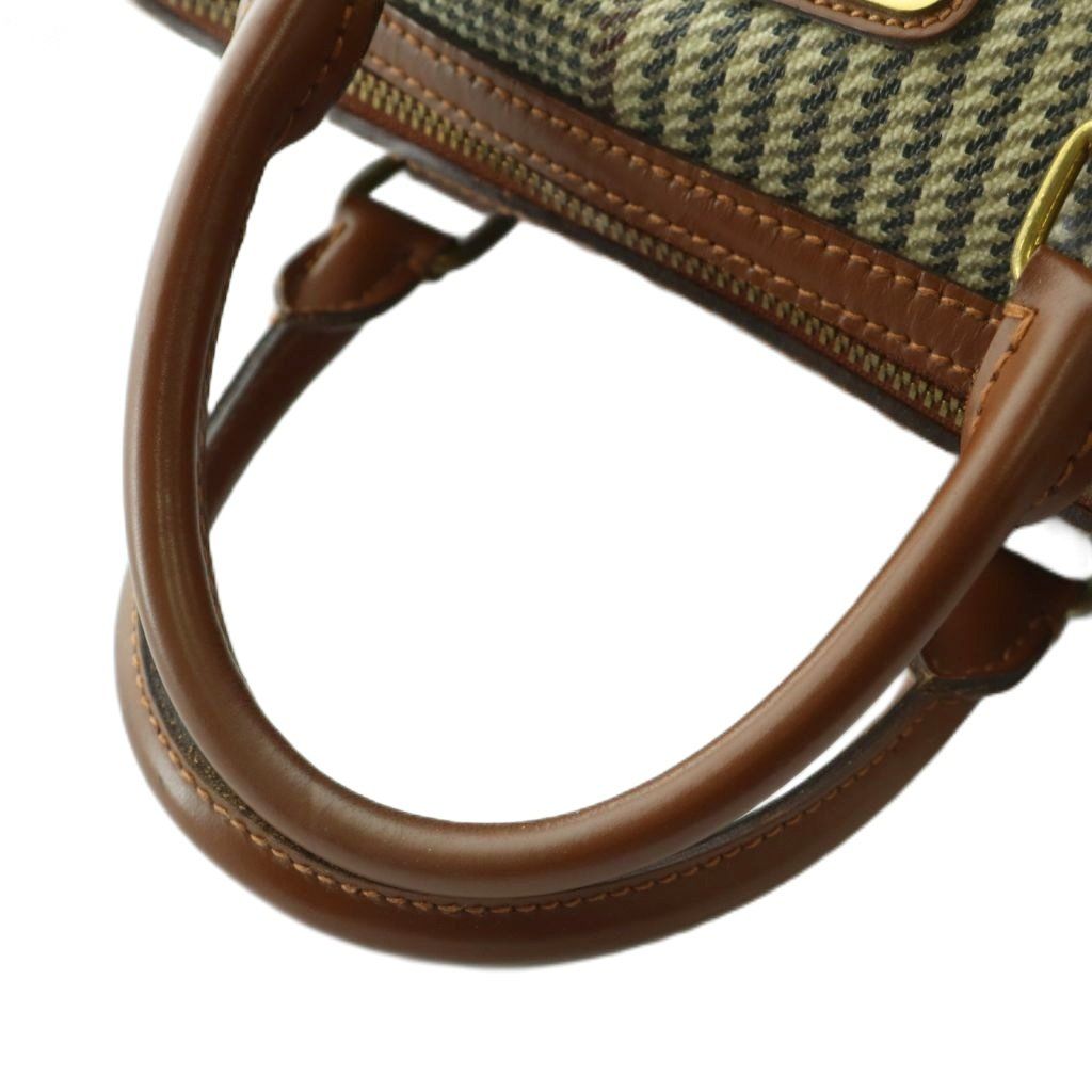 ポロ　ラルフローレン　千鳥柄　ボストン　ハンドバッグ ポロ ラルフローレン POLO RALPH LAUREN ヴィンテージ ボストンバッグ