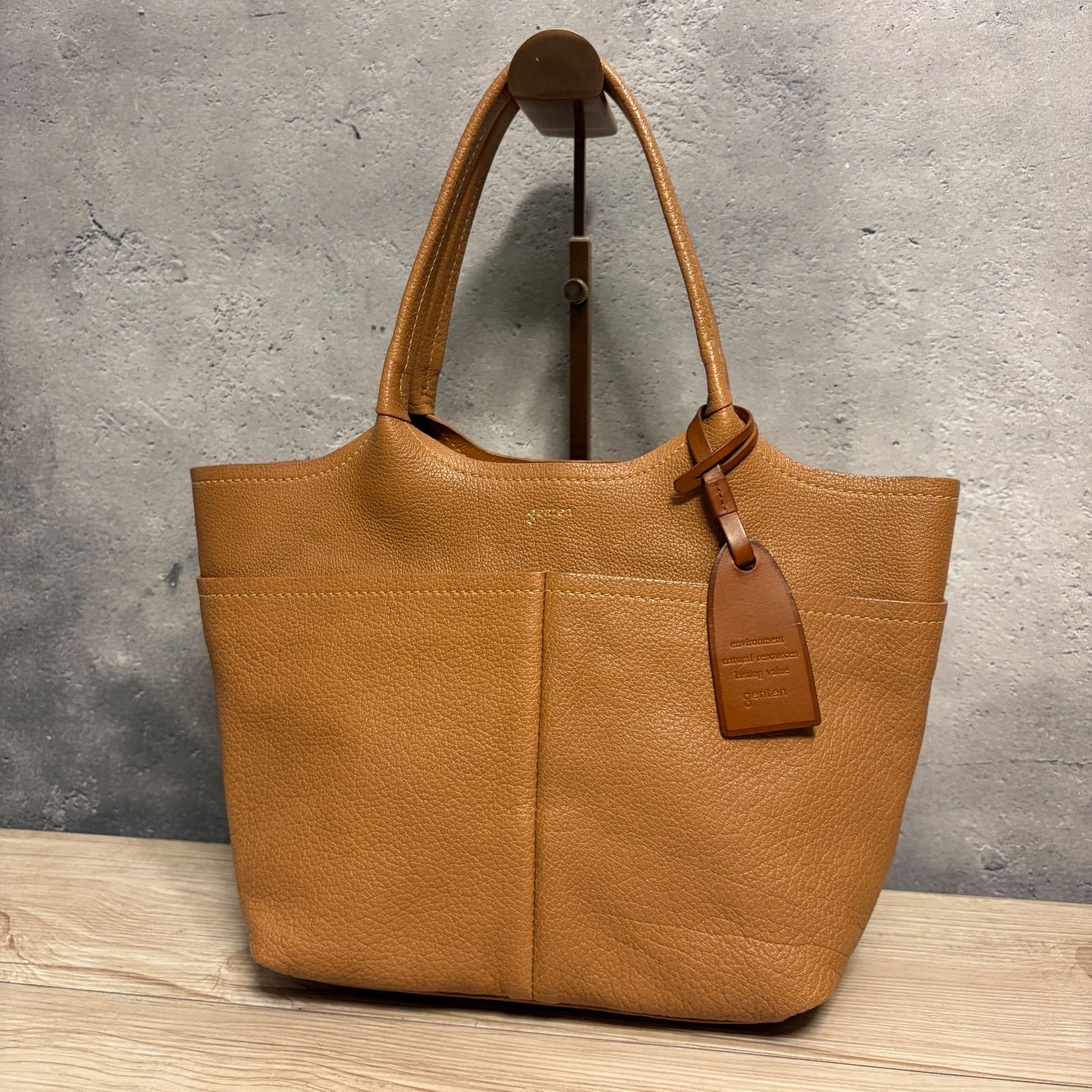 ✨genten ゲンテン タスカ トートバッグ バッファローレザー 