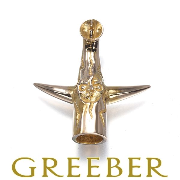 ミキモト ブローチ 太陽の塔 ヴィンテージ ピン K 9 YG 181452