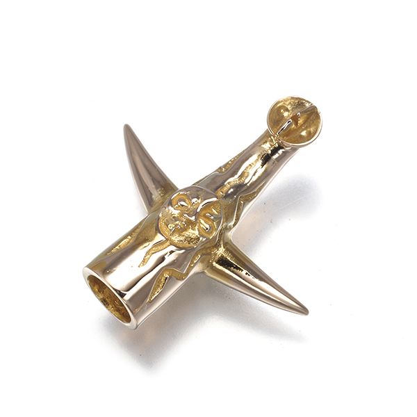 ミキモト ブローチ 太陽の塔 ヴィンテージ ピン K 9 YG 181452