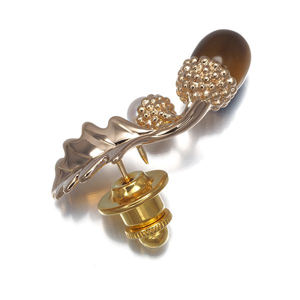 ブローチ タイガーアイ