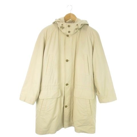 バーバリーズ Burberrys ヴィンテージ 90 s ステン コート ロング フード ダウンライナー付き 裏ノバチェック L ベージュ AO 12 GY 44