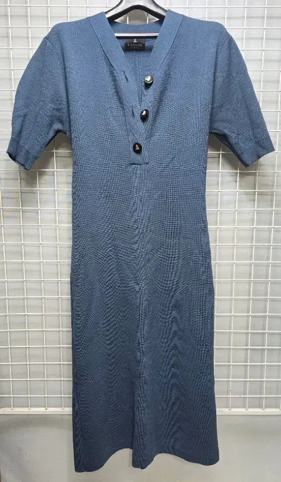 LANVIN ランバン 半袖ニット ロング丈ワンピース