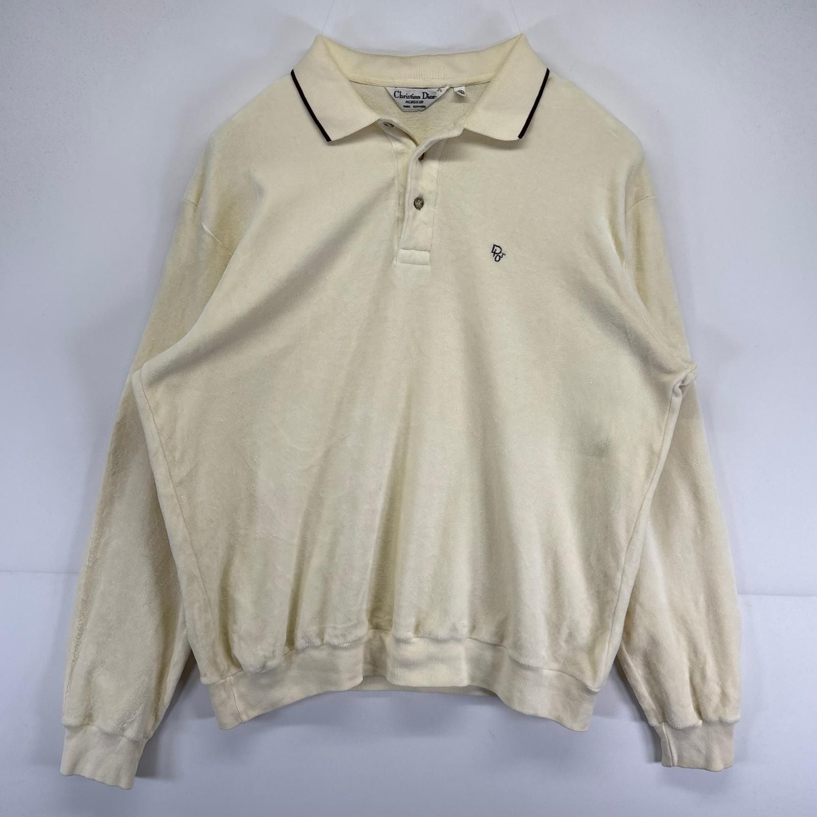 古着 クリスチャンディオール Christian Dior 長袖 ポロシャツ 大きい