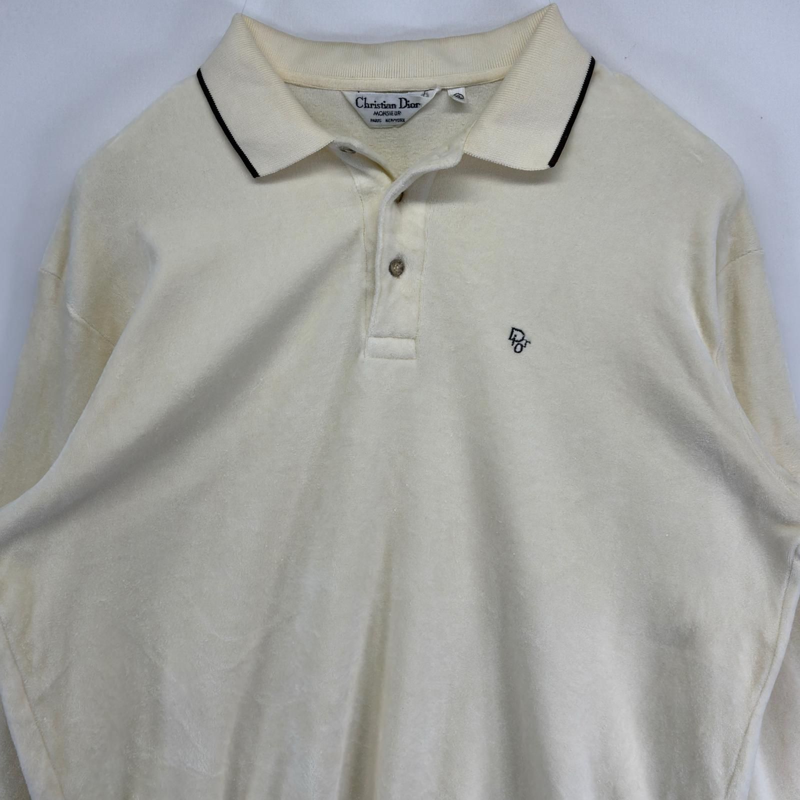 古着 クリスチャンディオール Christian Dior 長袖 ポロシャツ 大きい