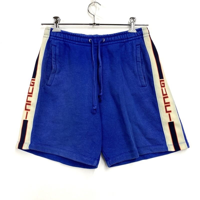 品 GUCCI グッチ XJAOM SIDE LOGO LINE SHORT SWEAT PANTS サイド ロゴ ライン ショート スウェット パンツ 497251 ボトムス 152 251216 yn 09 izu