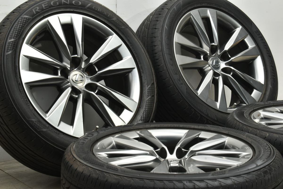 ハイグロス レクサス LS 600 h 後期 18 in 7 5 J 32 PCD 120 ブリヂストン レグノ GR XI 235 50 R 460 ノイズリダクション