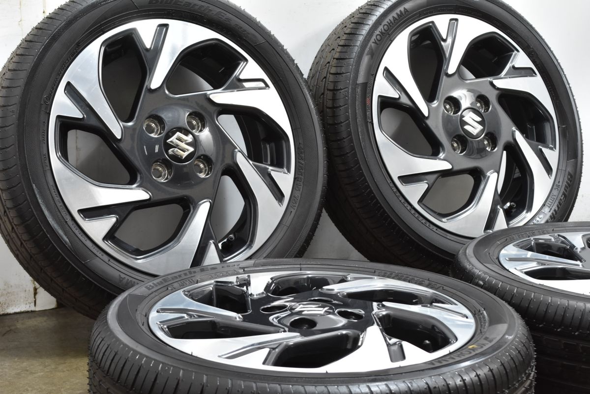 ほぼ新車外し スズキ MK 94 S スペーシア カスタム 15 in 4 5 J 45 PCD 100 ブルーアースES ES 31 165 55 R ワゴンR アルト