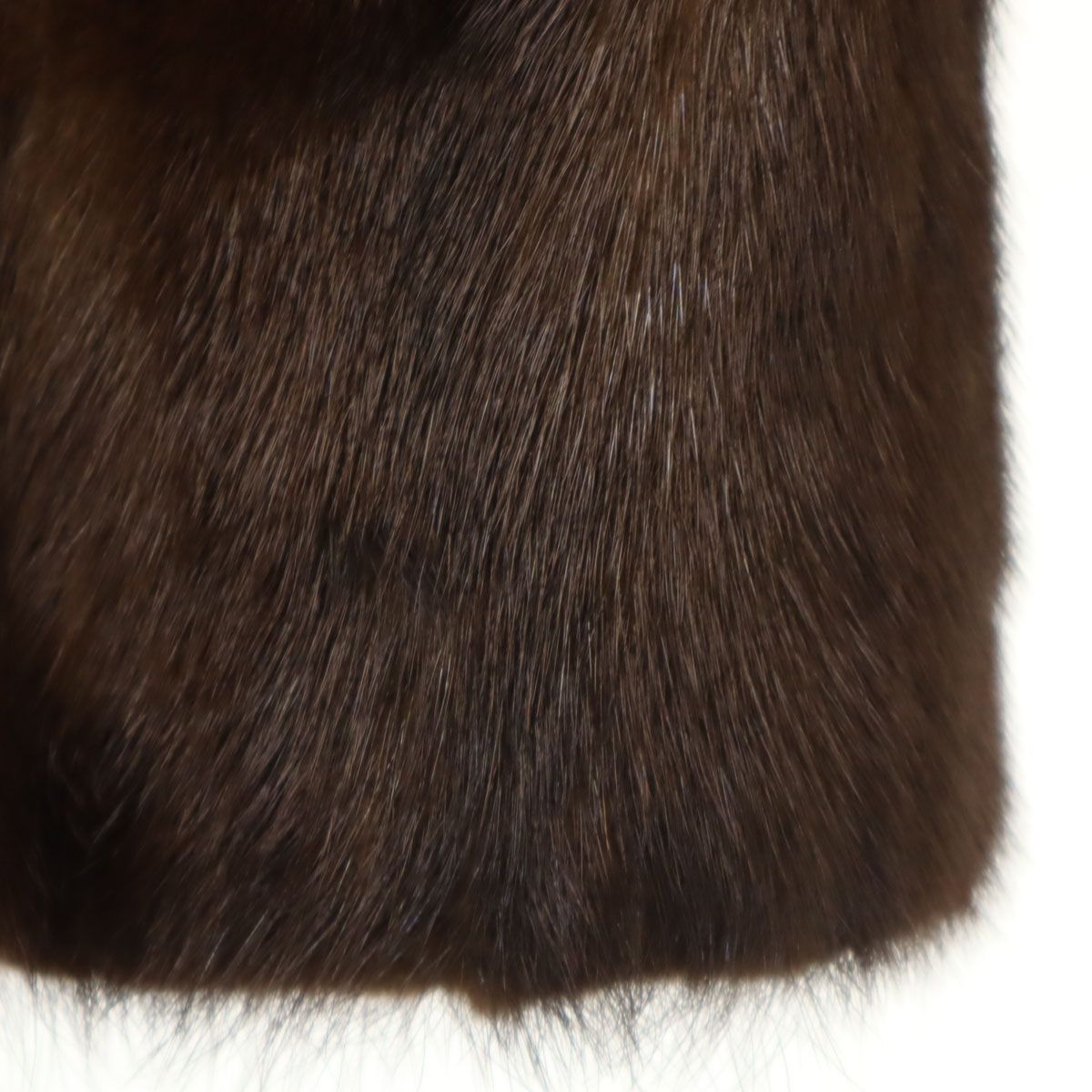 美品　サガミンク SAGA MINK コート 9 ミドル丈　ブラウン レディース 美品▽MESSALA SAGA MINK サガミンク 毛皮コート ダークブラウン 楽天