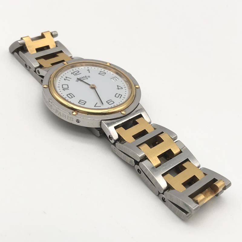 HERMES クリッパー 腕時計 シルバー ゴールド エルメス 10