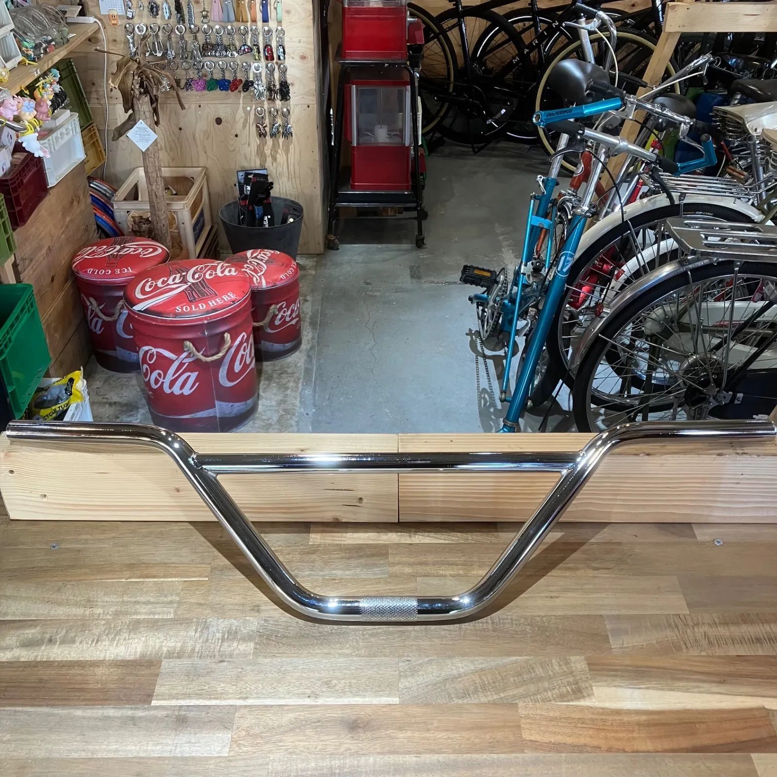 【新品】クルーザーバー クランカーバー クローム BMXやクロモリMTBに！ 新品】クルーザーバー クランカーバー クローム BMXやOLD MTBの