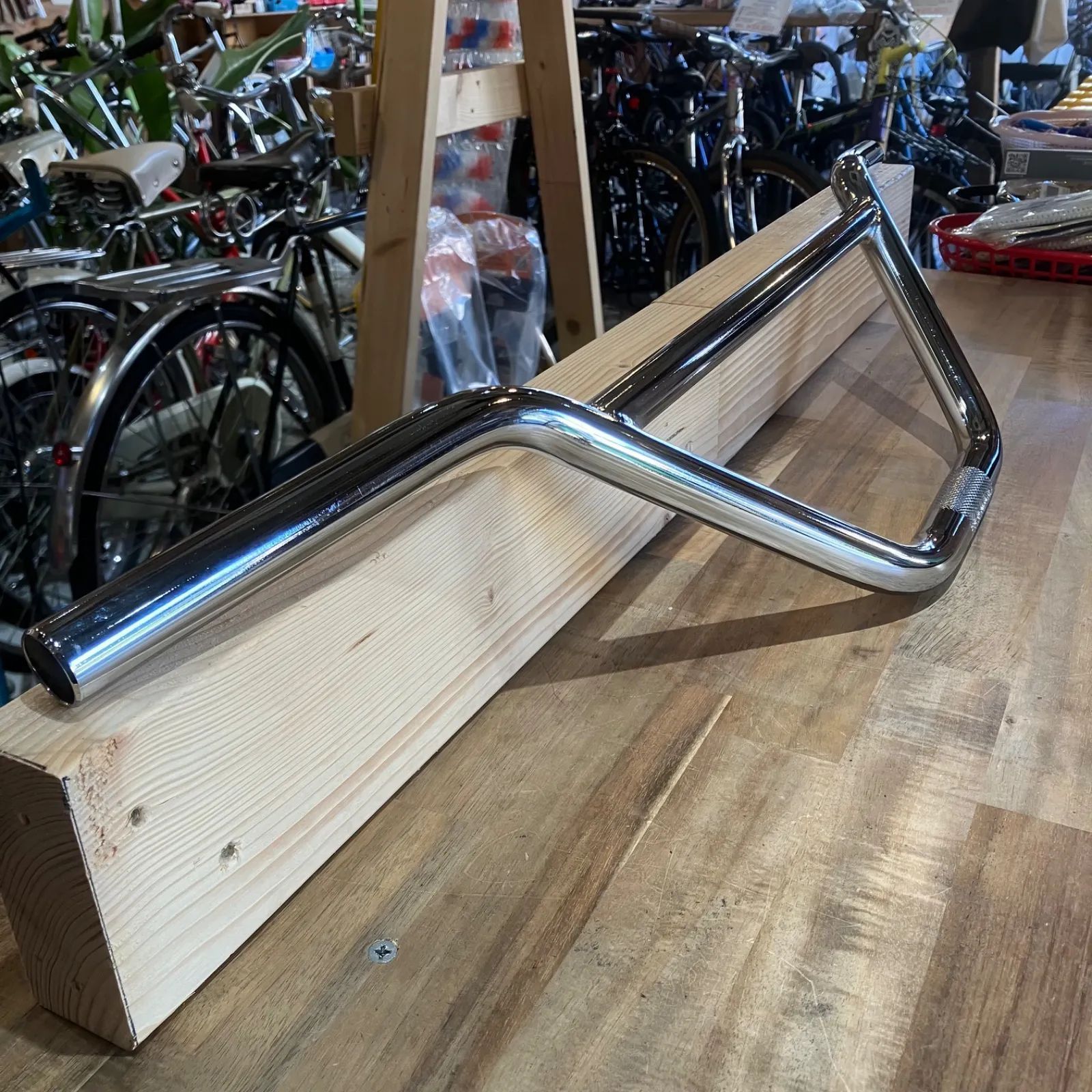 新品】クルーザーバー クランカーバー クローム BMXやOLD MTBの