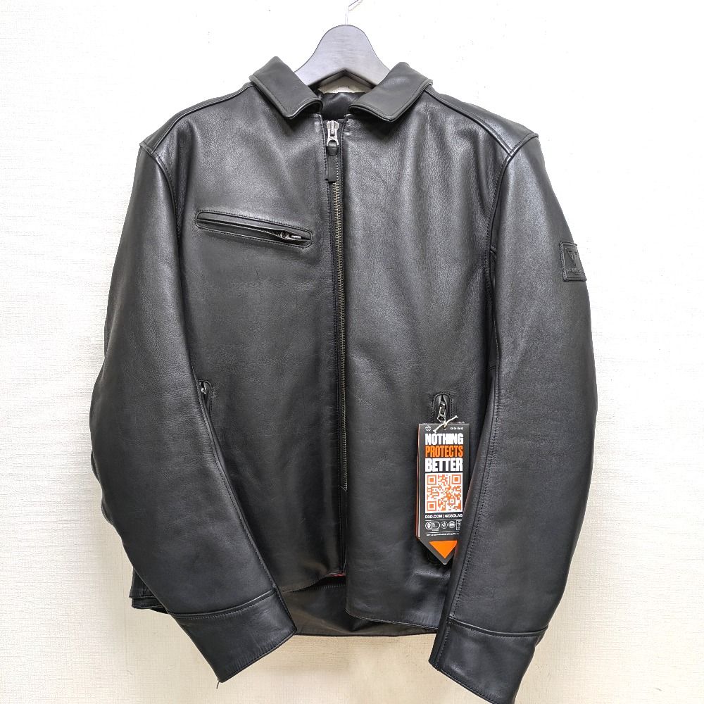 Dz 808381 トライアンフ バイクジャケット プロテクター付 レザージャケット メンズ TRIUMPH
